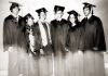 Graduation 1976 (D. Webb, L. Merkley, K. Head, M. Salmon, Leslie Turley, D.jpg