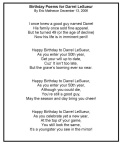 Eric Matheson's Birthday Poems for Darrel LeSueur - Dec 12, 2006